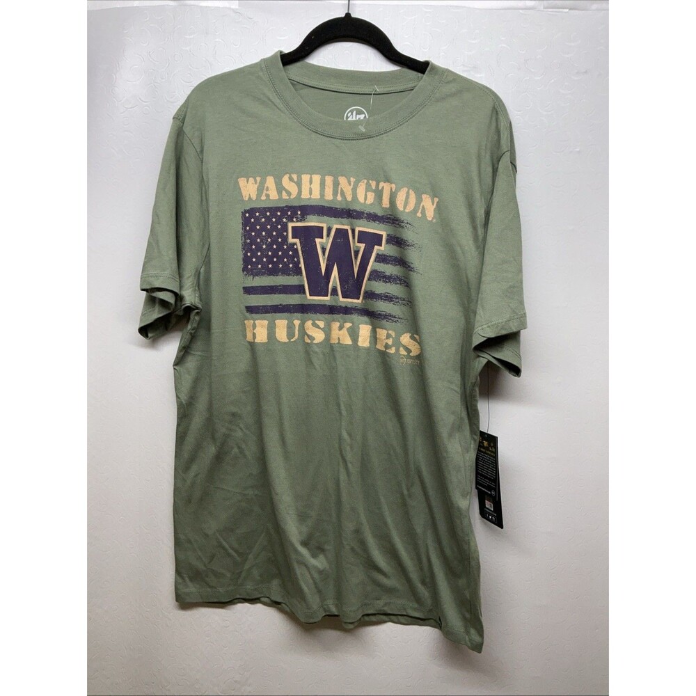 Washington Huskies T Shirt In New Condition Men’s Xl Green Color